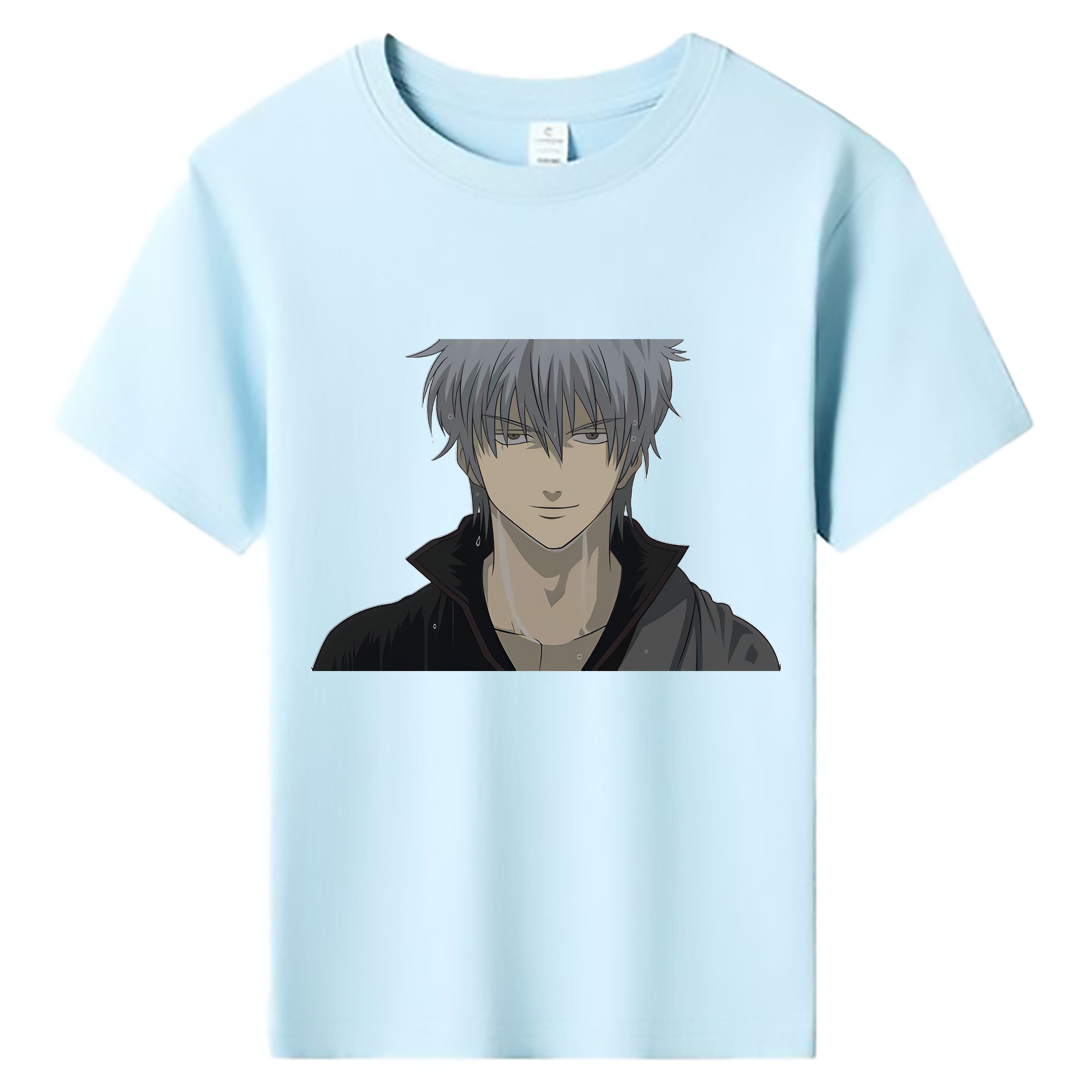 （画像用） ぎんたま 坂田銀時（さかたぎんとき） 神楽 志村新八（しむら しんぱち） GINTAMA Sakata Gintoki Kagura Shimura Shinpachi 綿100％キッズTシャツ（フロントプリント）